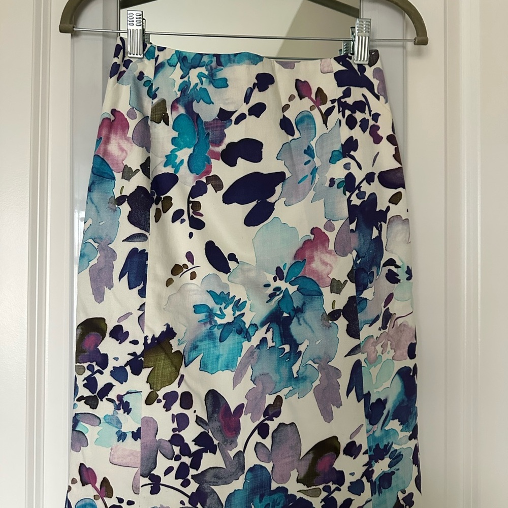 Reiss Multicolor Floral Pencil Skirt
